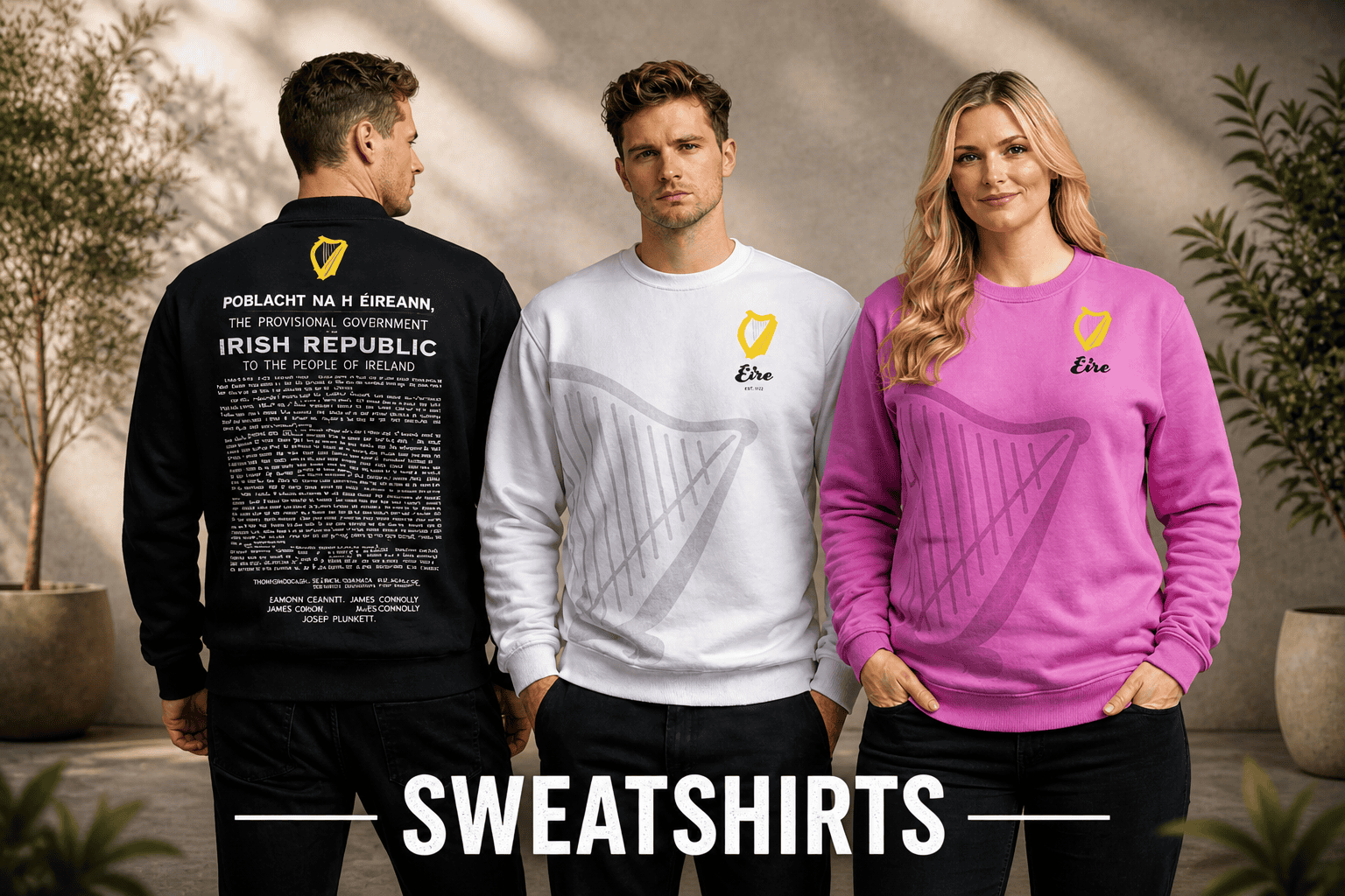 Proclamation Wear Irish-themed sweatshirts