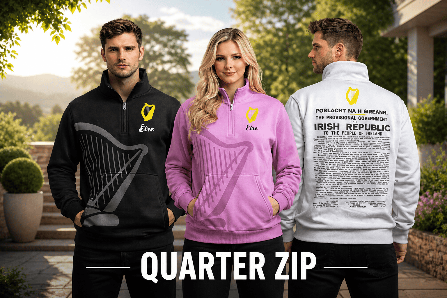 Proclamation Wear quarter zip sweatshirts