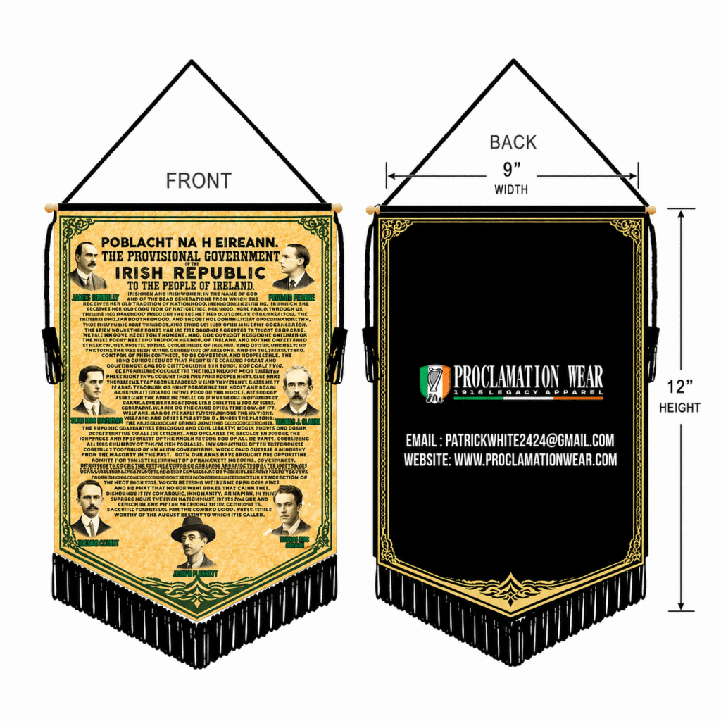 Irish Proclamation Pennant –1916 Heritage