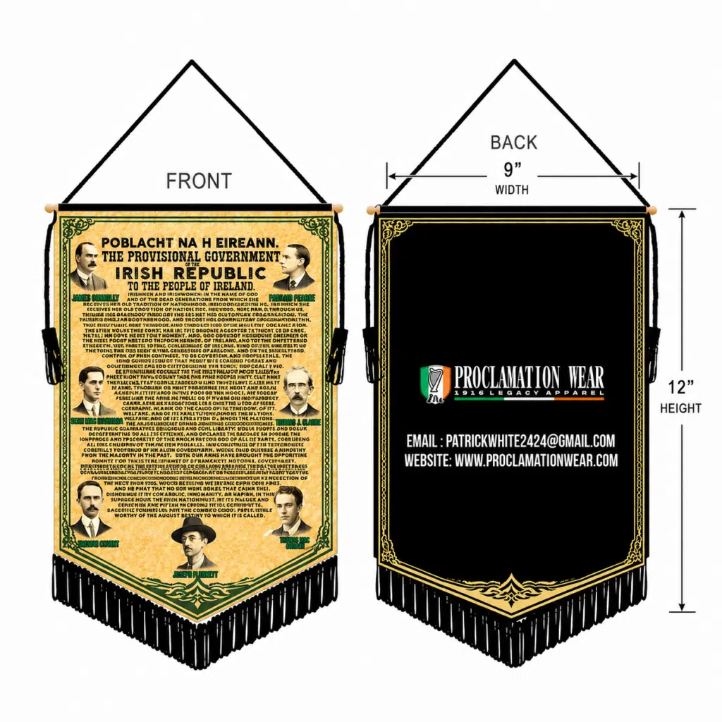 Irish Proclamation Pennant –1916 Heritage