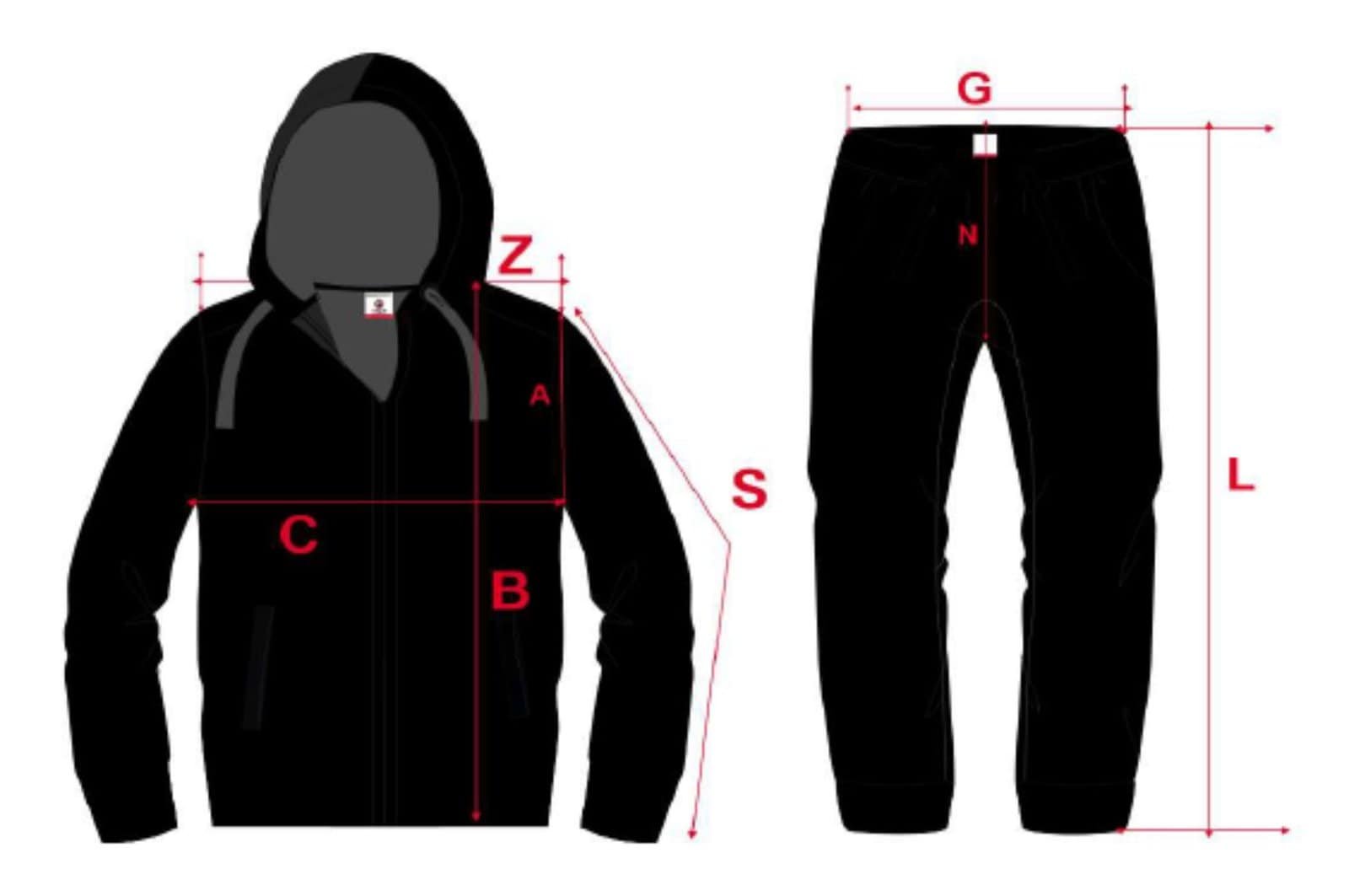 How to measure hoodie shoulder, chest, body width, sleeve, hood